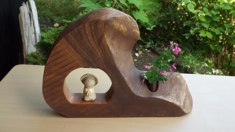 飾り穴付置型一輪挿し